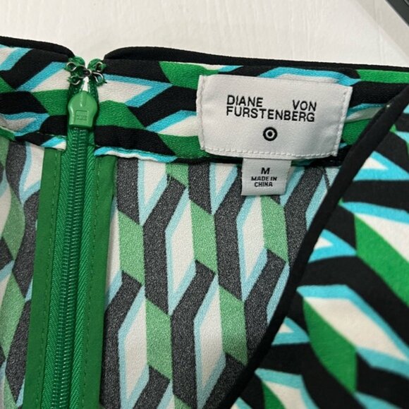 2PC SET Diane Von Furstenberg DVF for Target Arrow Geo Green Mini Skort & Top - Picture 11 of 16
